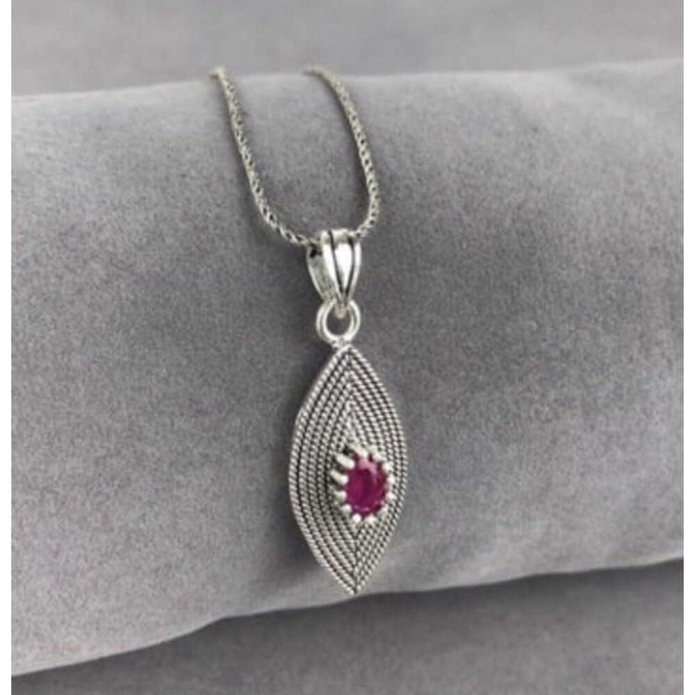 925 Sterling Silver Turkish Filigree Necklace for Women, NEW,HandmadeGift - Picture 2 of 4
